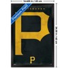 Trends International MLB Pittsburgh Pirates - Logo 25 Framed Wall Poster Prints - 3 of 4