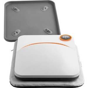 VEVOR Heat Press Machine,10x12inches Portable Shirt Printing Multifunctional Sublimation Transfer Heat Press Machine PTFE Coated, White&Orange - 1 of 4