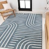 JONATHAN Y Anders High-Low MidCentury Modern Arch Stripe Two-Tone Indoor/Outdoor Area Rug - 3 of 4
