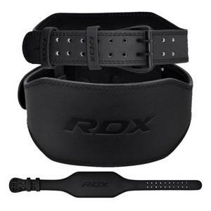 RDX 6'' Leather Gym Belt - Premium Support for Powerlifting, Bodybuilding, and CrossFit Training - 1 of 4