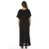 Riviera Sun Embroidered Maxi Dress with Double Side Slits - 3 of 3