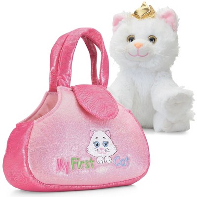 Prextex My First Little Cat Plush Playset, White : Target