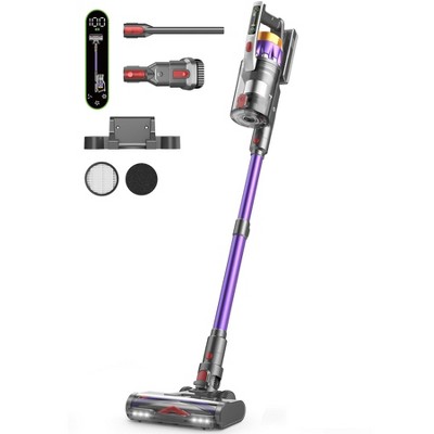Itopfox Cordless Vacuum Cleaner with 600W 50KPA Suction, 70Mins Runtime, Anti-Tangle Brush, Self-Standing Design for Pet Hair, Carpets, Hard Floors