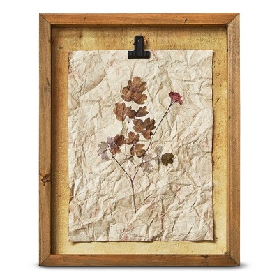 tagltd Wildflower Shadow Box Wall Art Pink