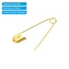 Unique Bargains Metal DIY Blankets Crafts Brooch Making Home Sewing Nickle Plated Safety Pins 200 Pcs - 4 of 4