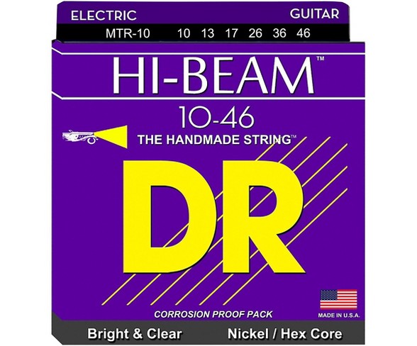 DR Strings MTR10 Hi-Beam Nickel Medium Electric Guitar Strings