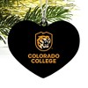 Colorado College Tigers Logo Heart Love Wood Christmas Tree Holiday Ornament - 2 of 3