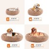 LAOTIES Anti Slip Round Calming Cat And Dog Bed,Fluffy Plush Faux Fur Pet Bed for Small to Large Pets - 4 of 4
