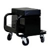Belatt Tool Box with Storage Drawer Workbench - Heavy Duty Garage Bench, Swivel Wheels, 300 Pounds, Padded Seat - Black - 3 of 4