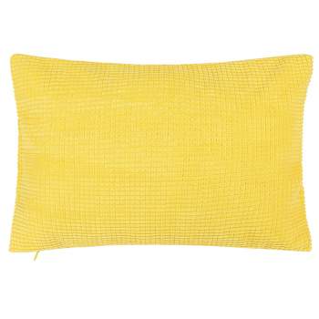 1 Pc Polyester Velvet Corn Striped Design Household Decorative Pillow Cover - PiccoCasa