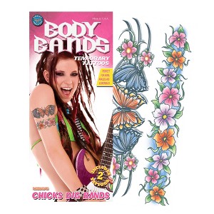 Tinsley Transfers Flowers Body Band Tattoo Costume Accessory - 1 of 4