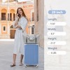 Lyngins 20 Inch Hardside Carry on Luggages with Spinner Wheels,TSA Lock,Toiletry Bag,Duffel Bag,Expandable Suitcases for  Weekend Trip,Travel - 2 of 4