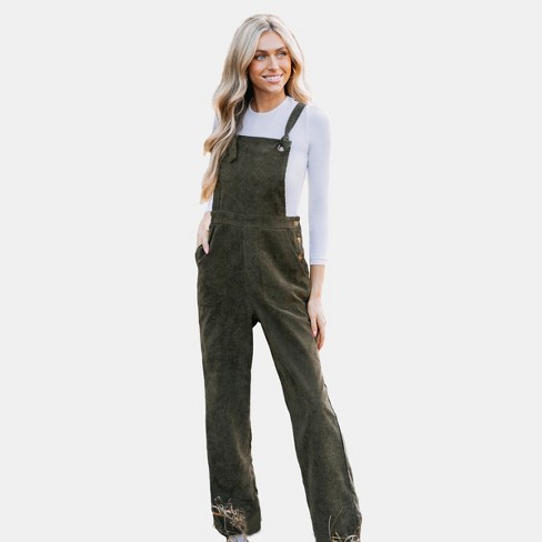 Target olive store green jumpsuit