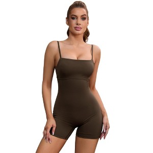 INSPIRE CHIC Women's Square Neck Spaghetti Strap Backless Tummy Control Cami Body Shapers - 1 of 4