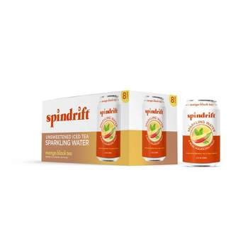 Spindrift Mango Black Tea Sparkling Water - 8pk/12 fl oz Cans