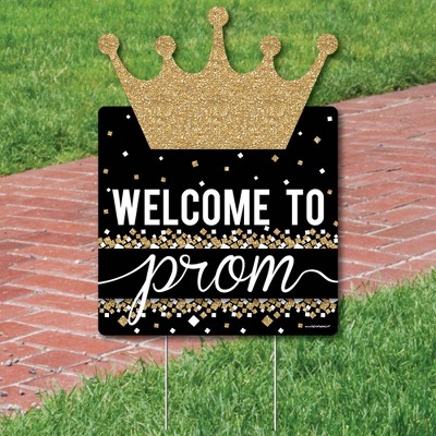 Big Dot of Happiness Prom - Party Decorations - Prom Night Welcome Yard Sign