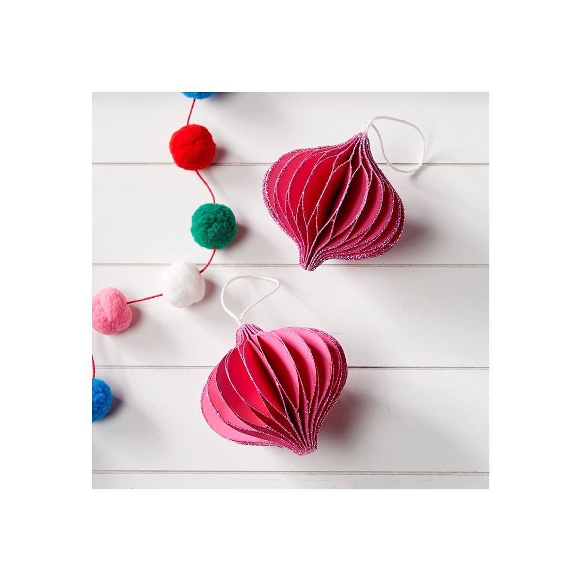 The Lakeside Collection Shaped Paper Ornaments Set of 2 - - thumbnail 2