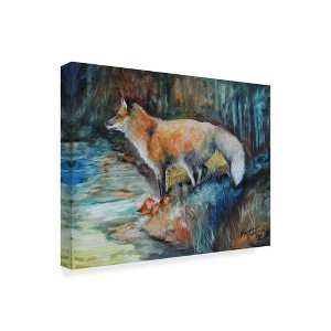 Trademark Fine Art -Marcia Baldwin 'Red Fox Ii' Canvas Art - 1 of 3