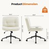 Grungis Office Chair with  Wide Seat,Swivel Computer Chair with Wheels for Adult,Student - 3 of 4