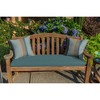 Casual Cushion Stripe Sunbrella Fabric 1-Piece Indoor/Outdoor Square Throw Pillow - 2 of 4