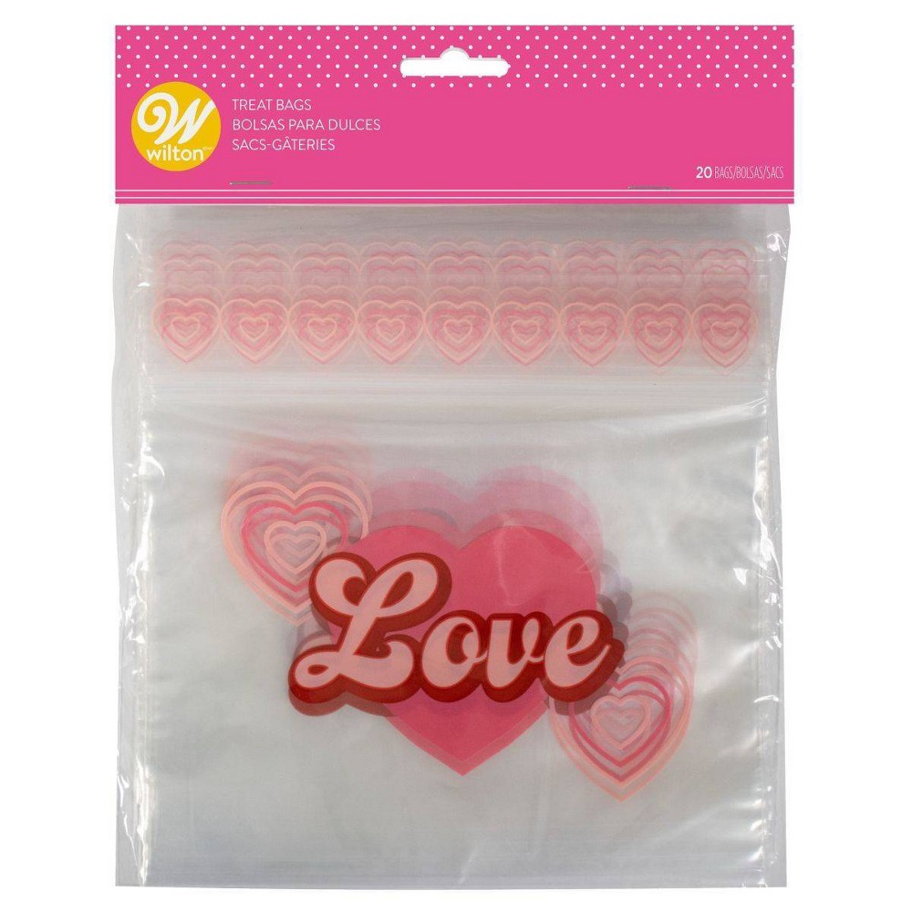 Wilton Resealable Treat Bags 20/Pkg-Love