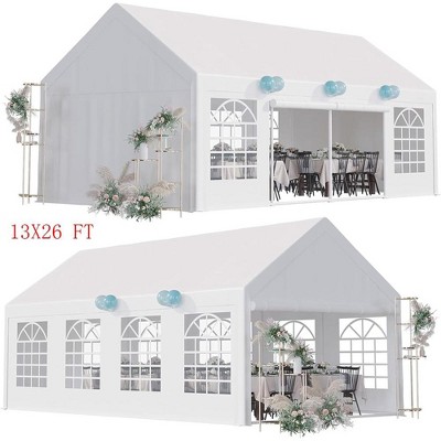 arty Tent Heavy Duty Wedding Canopy W/ Removable Sidewall & Storage Bag