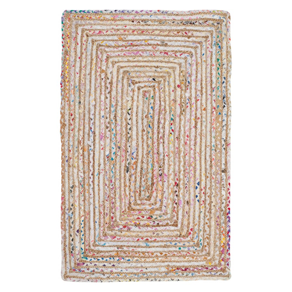 2'x3' Stripe Woven Accent Rug Beige - Safavieh