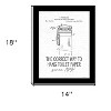 HomeRoots Correct Way to Hang Toilet Paper Black Framed Print Bathroom Wall Art - 3 of 3