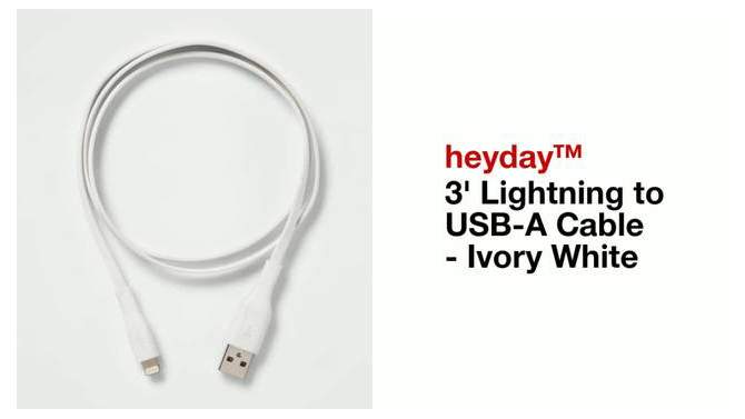 Lightning to USB-A Round Cable - heyday™, 2 of 16, play video