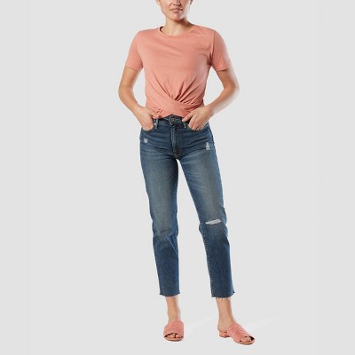 High-Rise Ankle Slim Jeans 