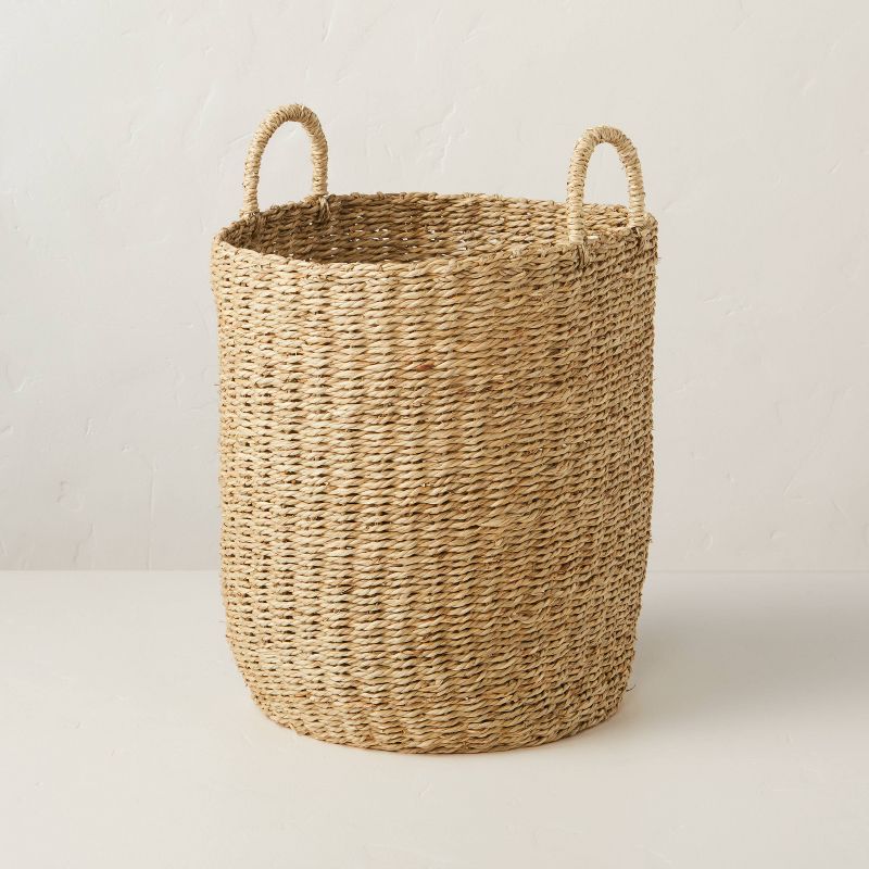 Large Twisted Seagrass Storage Basket - Hearth &#38; Hand&#8482; with Magnolia, 1 of 5