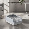 GustoWave Metal Cat Litter Box with Lid, Extra Large Litter Pan with High Sides, Include Double Layer Litter Mat and Scoop - 4 of 4