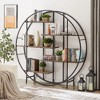 NicBex 10-Shelf Cubbyhole Bookcase, 53.15" Wooden Storage Bookshelf with Label Tags,  Bookcase Display Stand - 3 of 4