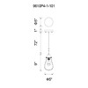 CWI Lighting Tomaso 1 Light Down Mini Pendant With Black Finish - 4 of 4