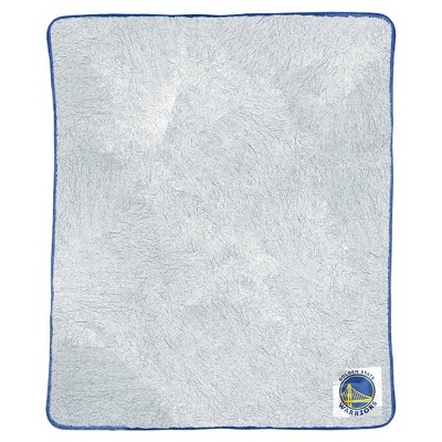 NBA Golden State Warriors Two-Tone Sherpa Throw Blanket