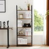 DOMETOUR Bookshelf Classically Modern Bookcase, Tall Book Shelf Display Shelves Storage Organizer Rack for Bedroom Living Room - 4 of 4