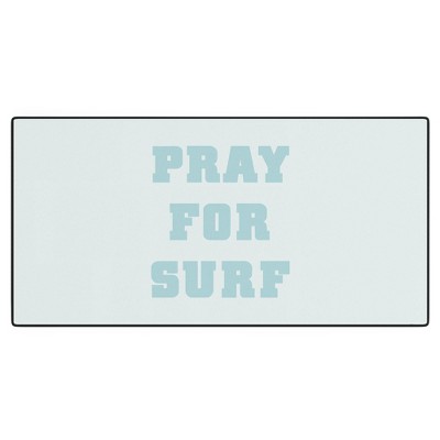 socoart Pray For Surf I Desk Mat - Deny Designs