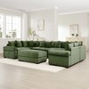 Aukfa Oversized Cloud Modular Corduroy Sofa Sectional with Ottoman - Reversible Deep Seat Couch for Living Room - 4 of 4