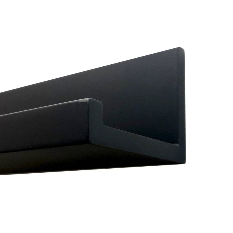 60&#34; Picture Ledge Wall Shelf Black - Inplace, 5 of 7
