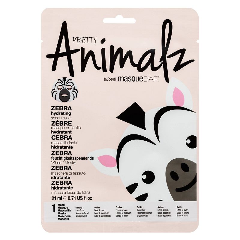 Pretty Animalz Zebra Sheet Mask, 1 of 5