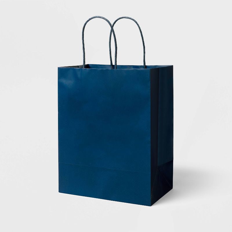 Small GiftBag Navy - Spritz&#8482;: Father&#39;s Day Present Packaging, Blue Paper with Handles, All-Occasion Ready, 1 of 4