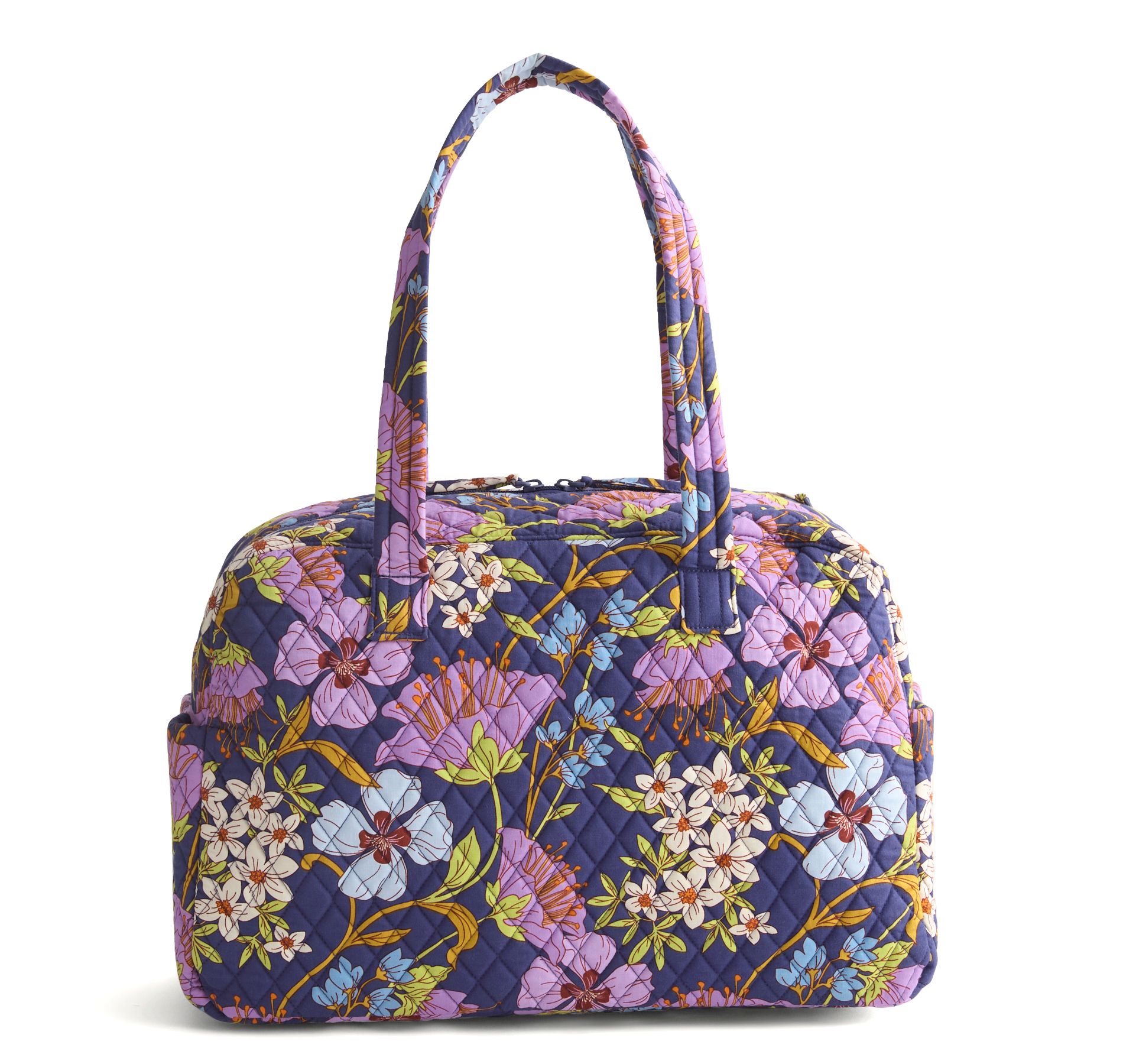 Vera Bradley Women's Outlet Cotton Weekender Travel Bag Coffee Garden