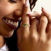 Ross-Simons 1.60 Carat Peridot Leaf Ring With Diamonds in 18kt Gold Over Sterling - 2 of 4