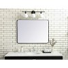 Elegant Lighting Soft corner metal rectangular mirror 30x40 inch in Black - 2 of 4
