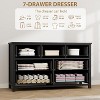 Acekool 3-Drawer Dresser for Bedroom, Wide Clothes Storage Chest Cabinet, Black - 4 of 4