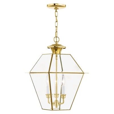 Livex Lighting Westover 3 - Light Pendant in  Polished Brass