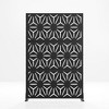 MAYEERTY Star Shape Black Galvanized Steel Screen Outdoor and Indoor Freestanding Decorative Privacy for DeckBalcony Patio - 4 of 4