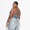 Women's Deep V-Neck Denim Halter Top - Wild Fable™ - 3 of 3