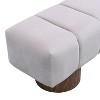 CAVINAS 50"/64"L Plush Upholstered Dining Bench for Dining Room,Versatile End-of-Bed Bench Entryway Ottoman Bench with Sturdy Legs,300lbs Max - 4 of 4