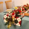 6 ft  Christmas Garland, Operated Xmas Garland with 20 s Ball Ornaments Ribbons Bows for Mantle Table Centerpiece Indoor Outdoor Home - 2 of 4